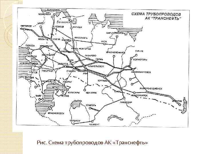 Карта мн транснефть