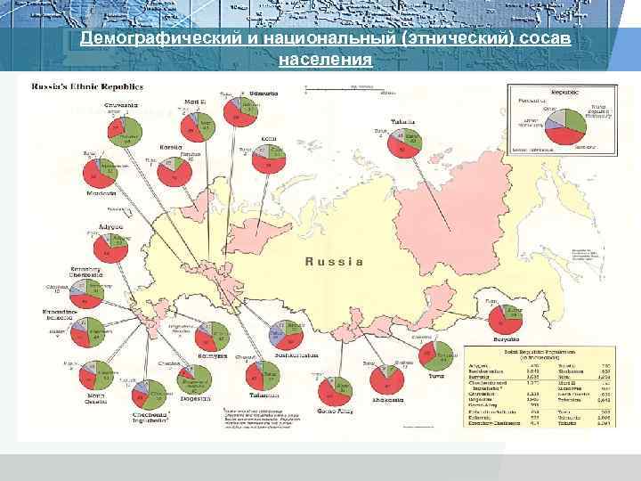 Демографический и национальный (этнический) сосав населения 