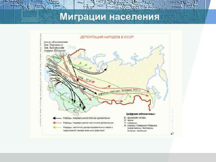 Миграции населения 