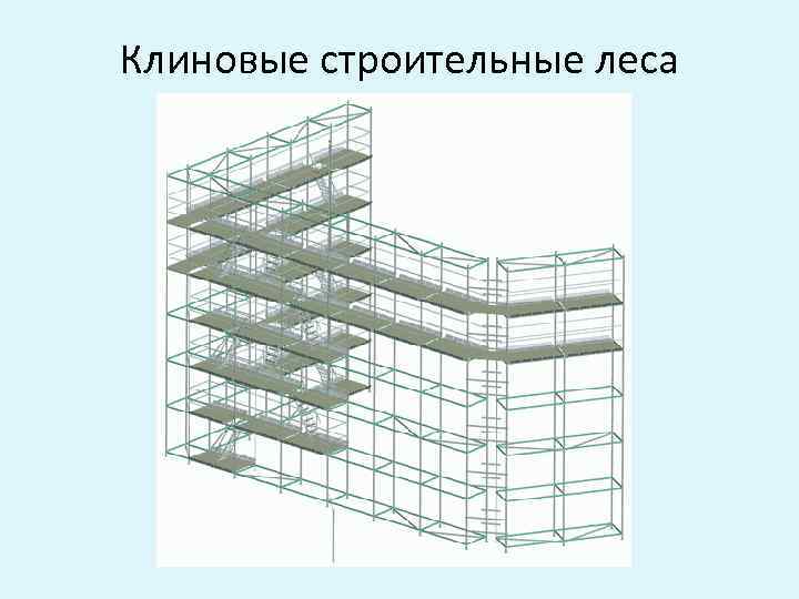 Клиновые строительные леса 