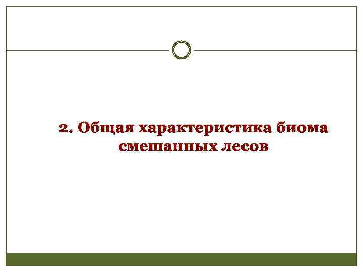 2. Общая характеристика биома смешанных лесов 