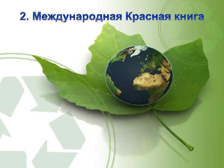 2. Международная Красная книга 