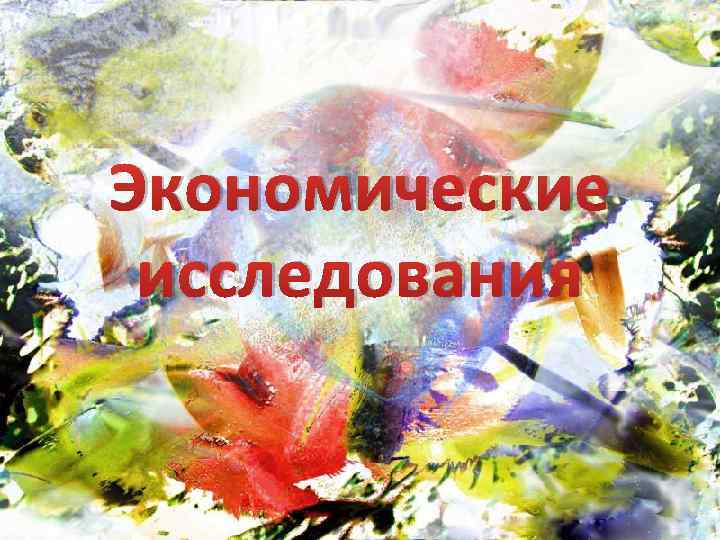 Экономические исследования 