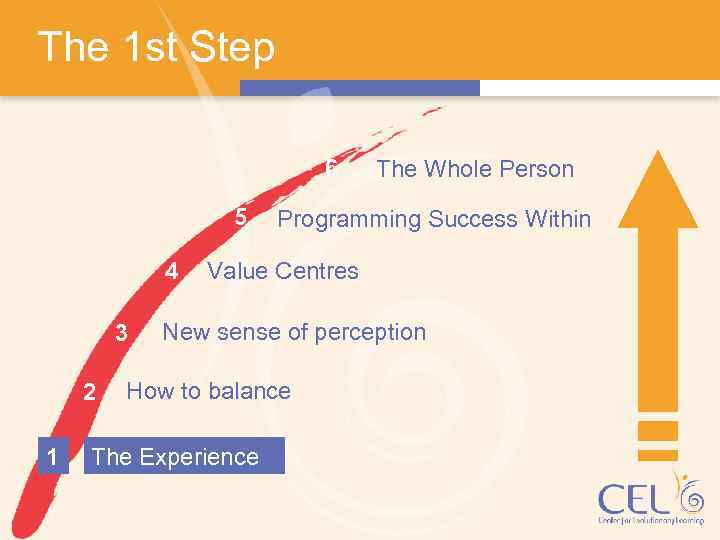 The 1 st Step 6 5 4 3 2 1 The Whole Person Programming