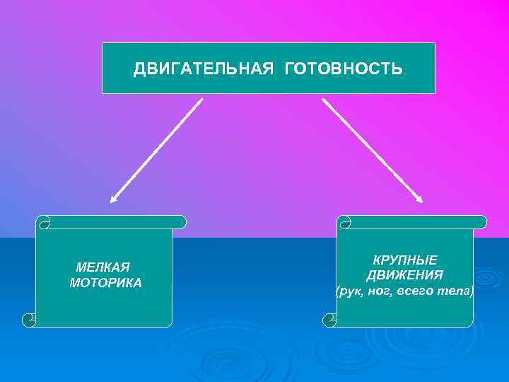 ДВИГАТЕЛЬНАЯ ГОТОВНОСТЬ МЕЛКАЯ МОТОРИКА КРУПНЫЕ ДВИЖЕНИЯ (рук, ног, всего тела) 