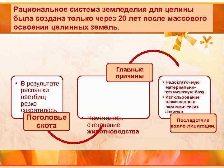 Рациональное система земледелия для целины была создана только через 20 лет после массового освоения