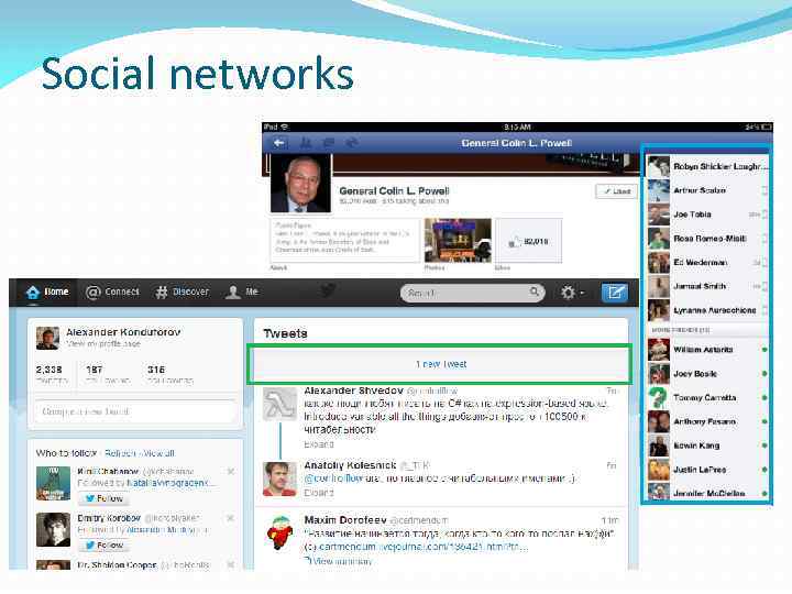 Social networks 