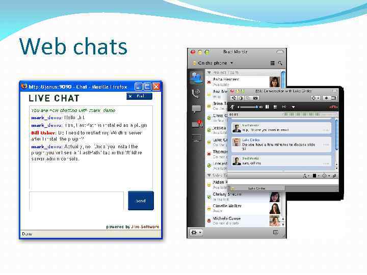 Web chats 