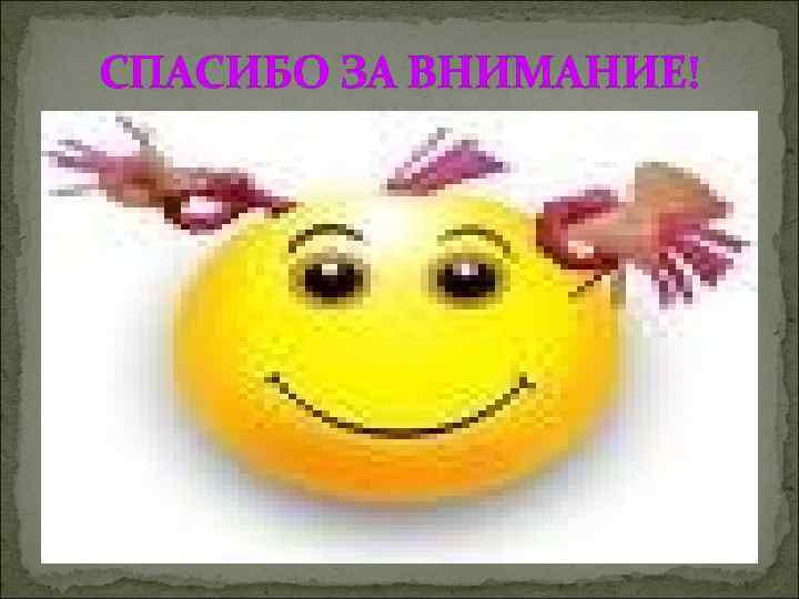 СПАСИБО ЗА ВНИМАНИЕ! 