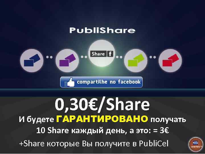 0, 30€/Share И будете ГАРАНТИРОВАНО получать 10 Share каждый день, а это: = 3€