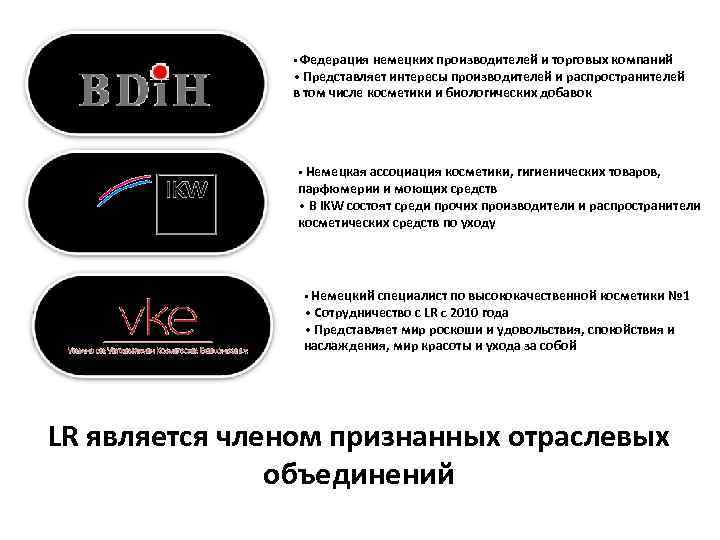  • Федерация немецких производителей и торговых компаний • Представляет интересы производителей и распространителей