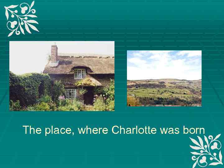 The place, where Charlotte was born 