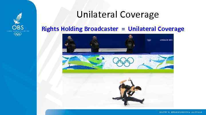 Unilateral Coverage Rights Holding Broadcaster = Unilateral Coverage 