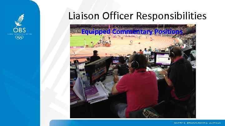 Liaison Officer Responsibilities Equipped Commentary Positions 