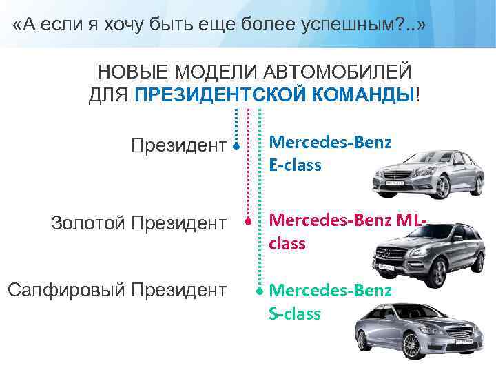  «А если я хочу быть еще более успешным? . . » НОВЫЕ МОДЕЛИ