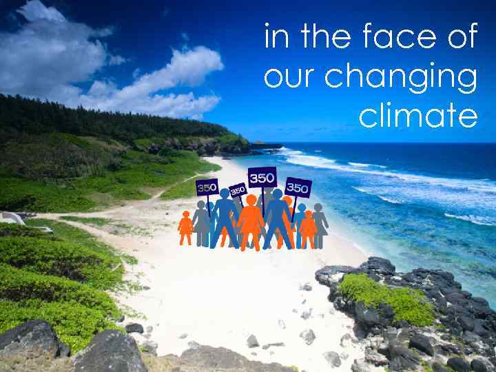in the face of our changing climate 