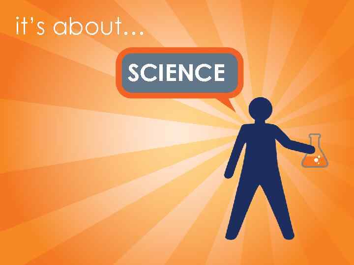 it’s about… SCIENCE 