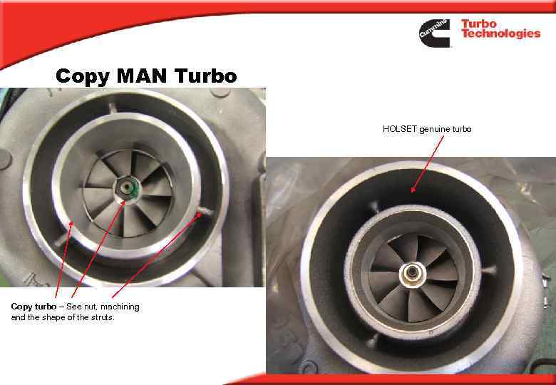 Copy MAN Turbo HOLSET genuine turbo Copy turbo – See nut, machining and the