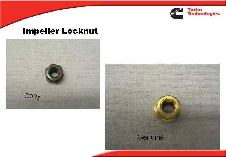 Impeller Locknut Copy Genuine 