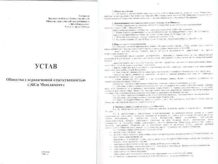 Устав it компании ооо образец