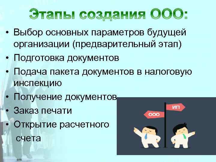 Ограниченная ответственность фирмы. Этапы создания общества с ограниченной ОТВЕТСТВЕННОСТЬЮ. Этапы создания общества с ограниченной. Процедура создания ООО. Перечислите и опишите этапы создания ООО.