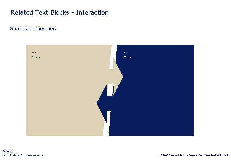 Related Text Blocks - Interaction Subtitle comes here . . . • . .