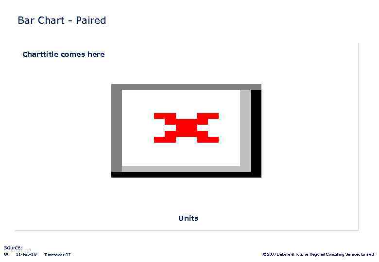 Bar Chart - Paired Charttitle comes here Units Source: . . 55 11 -Feb-18