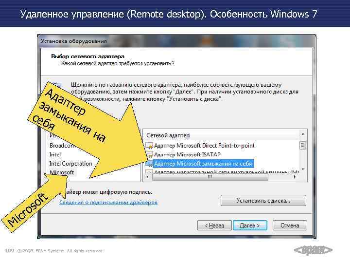 Удаленное управление (Remote desktop). Особенность Windows 7 Ад а зам птер себ ыка ни