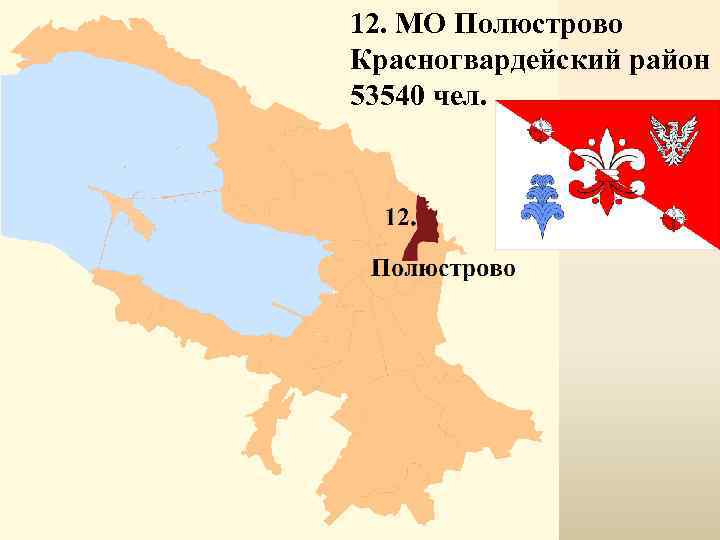 12. МО Полюстрово Красногвардейский район 53540 чел. 