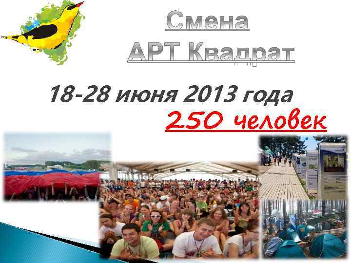 18 -28 июня 2013 года 250 человек 