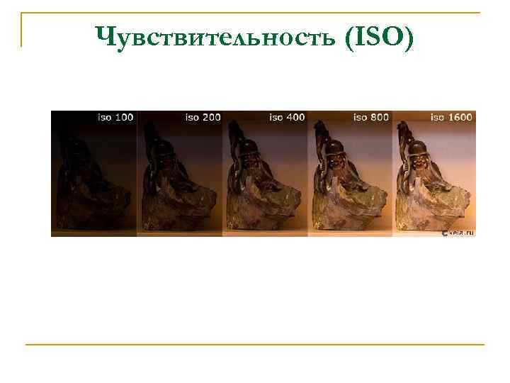 Чувствительность (ISO) 