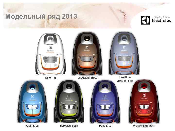 Модельный ряд 2013 Ice White Clear Blue Steel Blue Metallic Paint Chocolate Brown Recycled