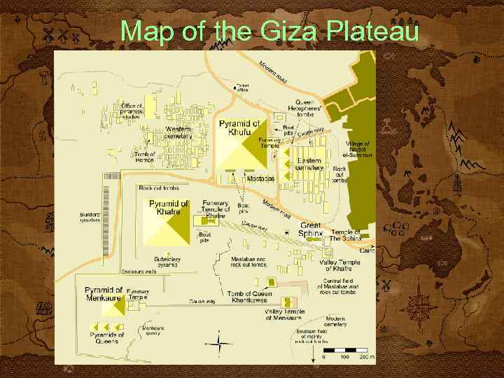 Map of the Giza Plateau 