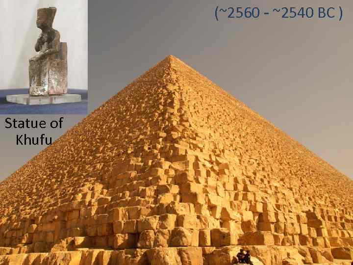 (~2560 - ~2540 BC ) Statue of Khufu 