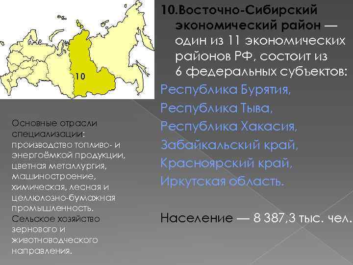 Отрасли специализации восточной сибири. Хозяйство Восточно Сибирского экономического района. Специализация Восточно Сибирского экономического района. Сельскохозяйственные районы Сибири. Восточно-Сибирский экономический район отрасли специализации.