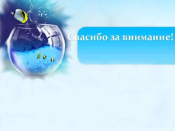 Спасибо за внимание! 