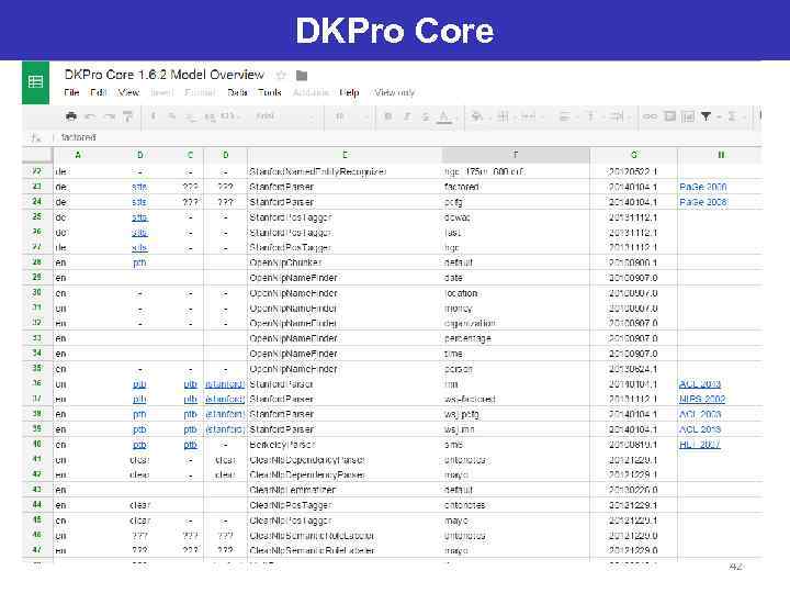 DKPro Core 42 