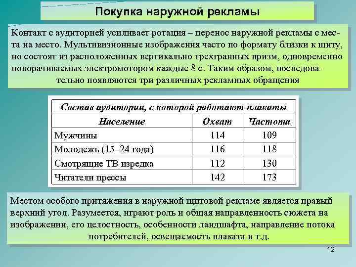 Покупка наружной рекламы Контакт с аудиторией усиливает ротация – перенос наружной рекламы с мес