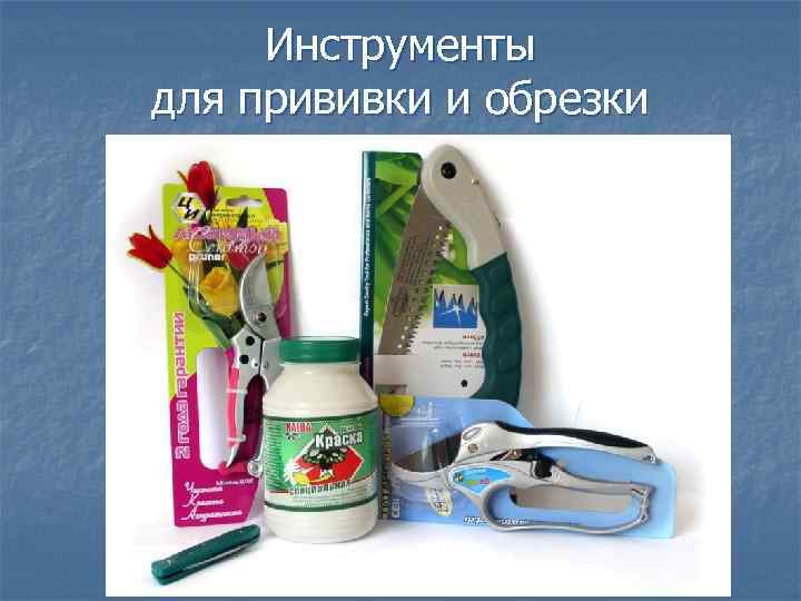 Инструменты для прививки и обрезки 