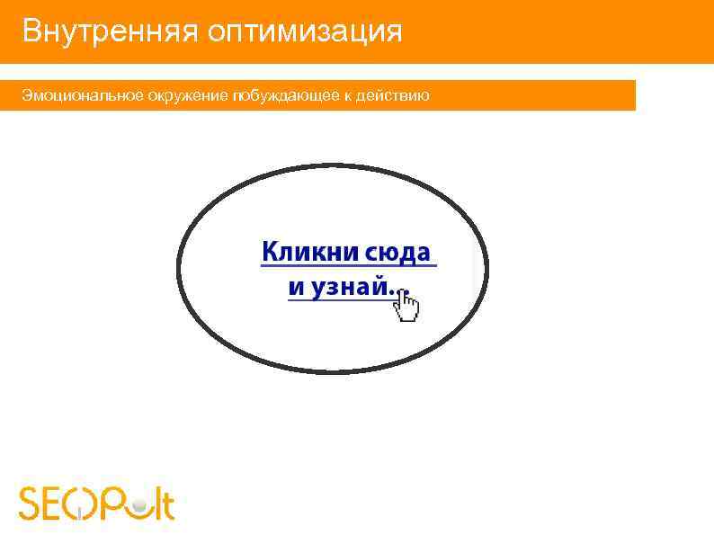 Внутренняя оптимизация Эмоциональное окружение побуждающее к действию 