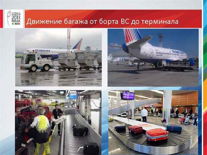 Движение багажа от борта ВС до терминала 