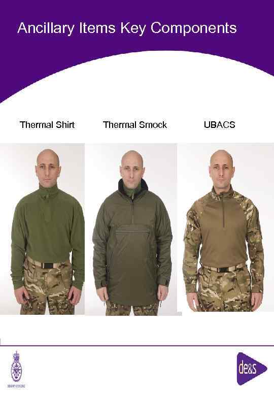 Ancillary Items Key Components Thermal Shirt Thermal Smock The UBACS 