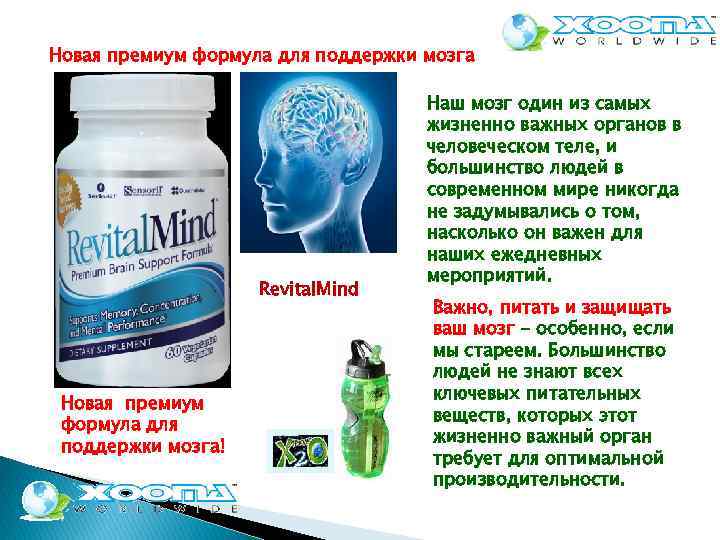 Новая премиум формула для поддержки мозга Revital. Mind Новая премиум формула для поддержки мозга!