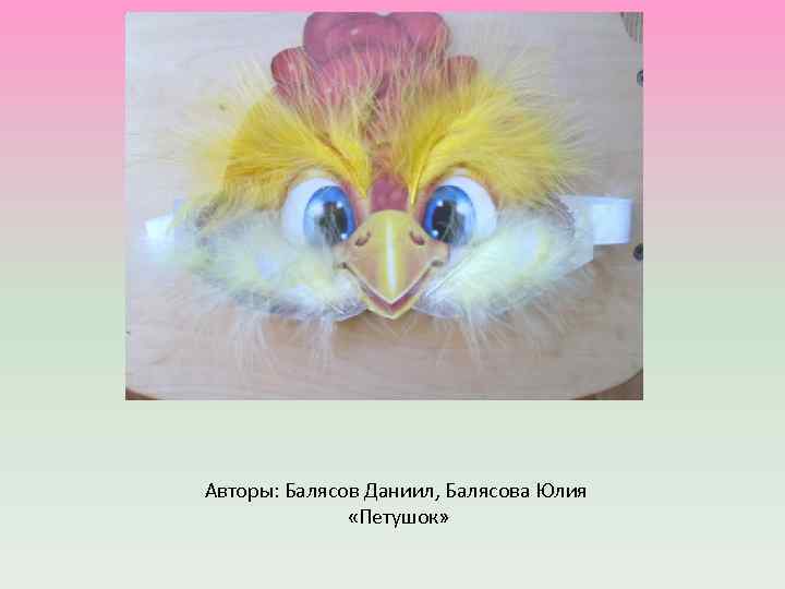 Авторы: Балясов Даниил, Балясова Юлия «Петушок» 
