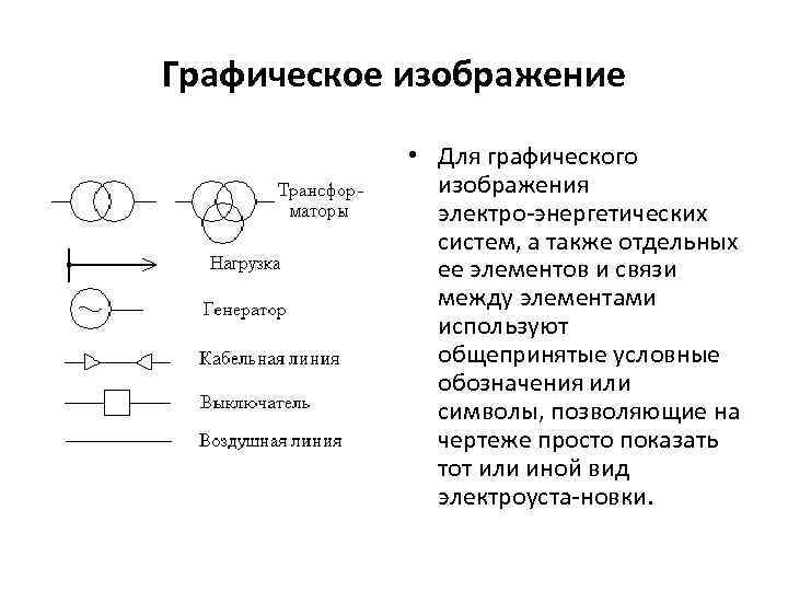 Схема электроэнергетической системы