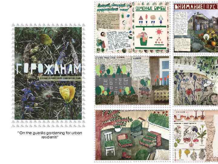 “On the guerilla gardening for urban residents” 