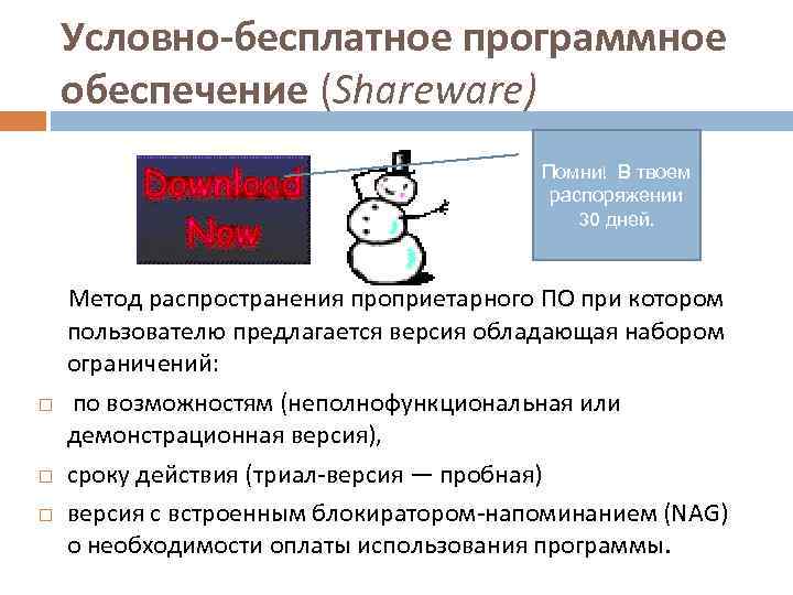 Условно бесплатное программное. Условно-бесплатное программное обеспечение. Условно-бесплатное программное обеспечение (Shareware). Достоинства условно бесплатного программного обеспечения. Условно бесплатное по.