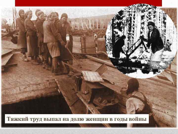 Тяжкий труд выпал на долю женщин в годы войны 