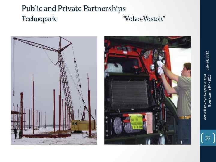 July 24, 2012 Technopark Летний кампус Академии при Президенте РФ -2012 Public and Private