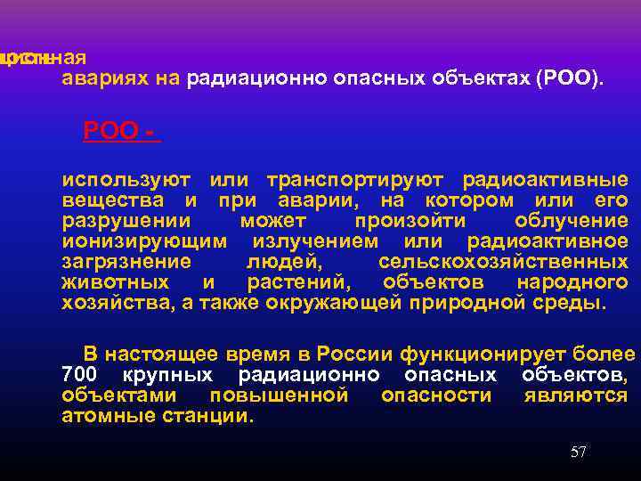 Заполните схему радиационно опасные объекты роо